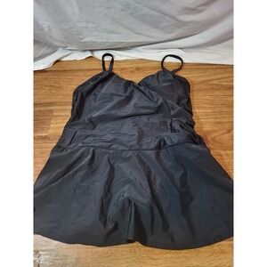 Shore Shapes Swimwear‎ Size 14 Black Swimdress